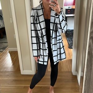 Grey + Black Blazer